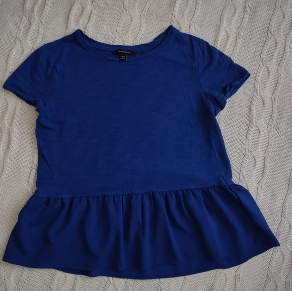 Banana Republic Royal Blue Peplum Style T - Picture 3 of 4